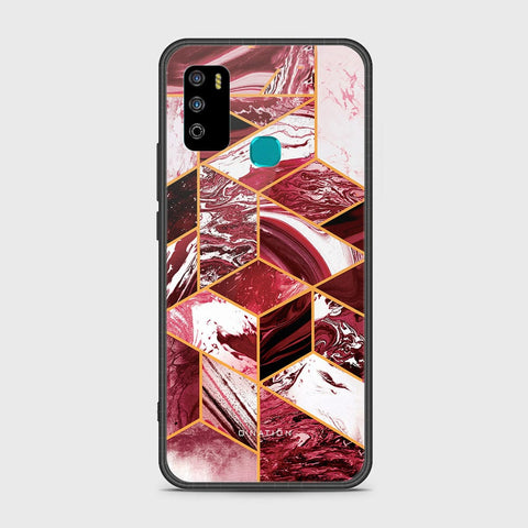 Infinix Hot 9 Play Cover - O'Nation Shades of Marble Series - HQ Ultra Shine Premium Infinity Glass Soft Silicon Borders Case