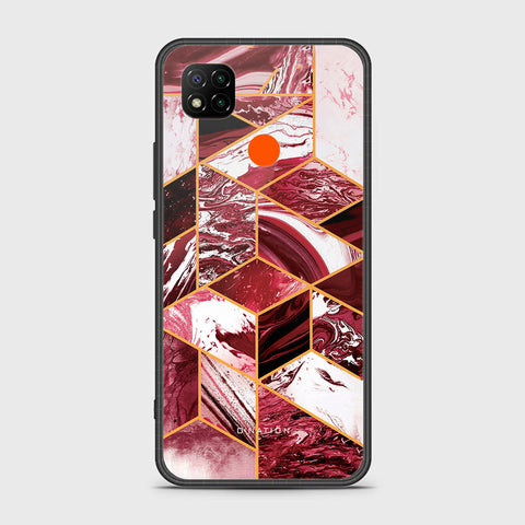 Xiaomi Redmi 9C Cover - O'Nation Shades of Marble Series - HQ Ultra Shine Premium Infinity Glass Soft Silicon Borders Case