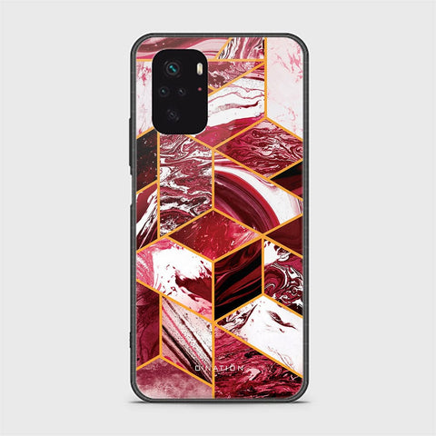 Xiaomi Redmi Note 10s Cover - O'Nation Shades of Marble Series - HQ Ultra Shine Premium Infinity Glass Soft Silicon Borders Case