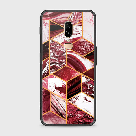 OnePlus 6 Cover - O'Nation Shades of Marble Series - HQ Ultra Shine Premium Infinity Glass Soft Silicon Borders Case