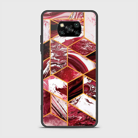 Xiaomi Poco X3 Cover - O'Nation Shades of Marble Series - HQ Ultra Shine Premium Infinity Glass Soft Silicon Borders Case