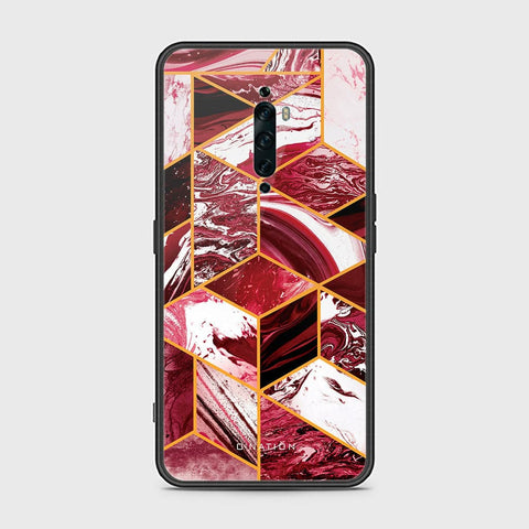 Oppo Reno 2F Cover - O'Nation Shades of Marble Series - HQ Ultra Shine Premium Infinity Glass Soft Silicon Borders Case