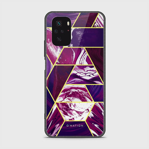 Xiaomi Redmi Note 10 4G Cover - O'Nation Shades of Marble Series - HQ Ultra Shine Premium Infinity Glass Soft Silicon Borders Case