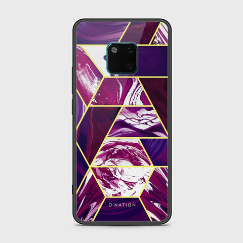 Huawei Mate 20 Pro Cover - O'Nation Shades of Marble Series - HQ Ultra Shine Premium Infinity Glass Soft Silicon Borders Case