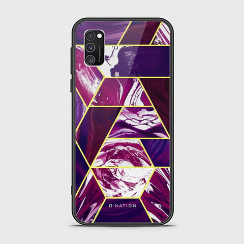 Samsung Galaxy A02s Cover - O'Nation Shades of Marble Series - HQ Ultra Shine Premium Infinity Glass Soft Silicon Borders Case