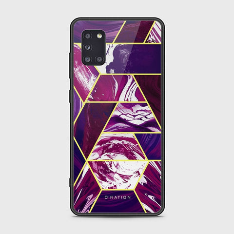 Samsung Galaxy A31 Cover - O'Nation Shades of Marble Series - HQ Ultra Shine Premium Infinity Glass Soft Silicon Borders Case