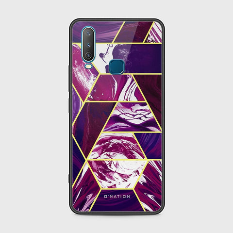 Vivo Y12 Cover - O'Nation Shades of Marble Series - HQ Ultra Shine Premium Infinity Glass Soft Silicon Borders Case