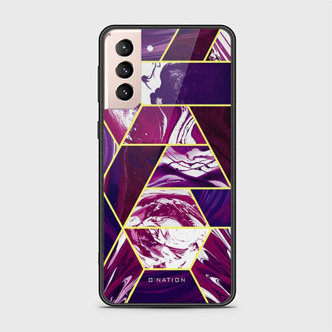 Samsung Galaxy S21 Plus 5G Cover - O'Nation Shades of Marble Series - HQ Ultra Shine Premium Infinity Glass Soft Silicon Borders Case