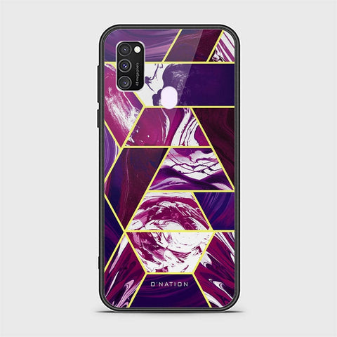 Samsung Galaxy M21 Cover - O'Nation Shades of Marble Series - HQ Ultra Shine Premium Infinity Glass Soft Silicon Borders Case