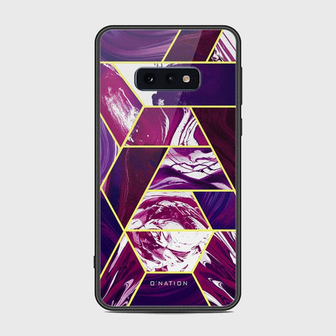 Samsung Galaxy S10e Cover - O'Nation Shades of Marble Series - HQ Ultra Shine Premium Infinity Glass Soft Silicon Borders Case