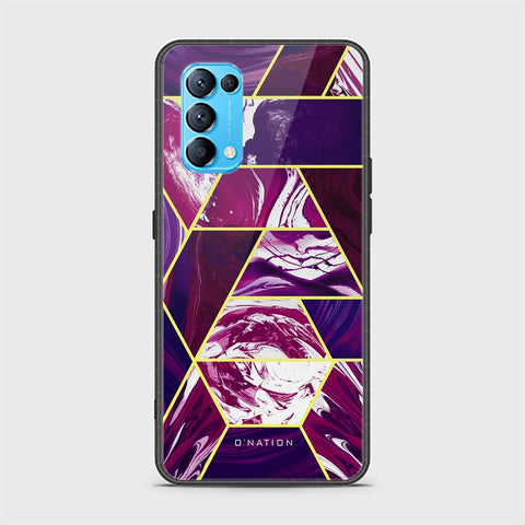 Oppo Find X3 Lite Cover - O'Nation Shades of Marble Series - HQ Ultra Shine Premium Infinity Glass Soft Silicon Borders Case