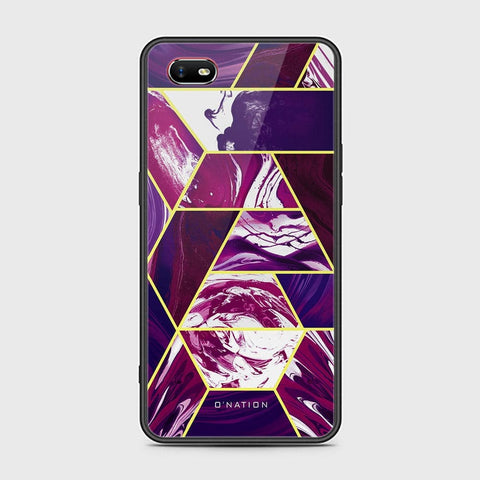 Oppo A1k Cover - O'Nation Shades of Marble Series - HQ Ultra Shine Premium Infinity Glass Soft Silicon Borders Case