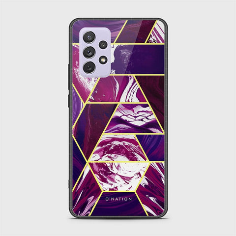 Samsung Galaxy A72 Cover - O'Nation Shades of Marble Series - HQ Ultra Shine Premium Infinity Glass Soft Silicon Borders Case