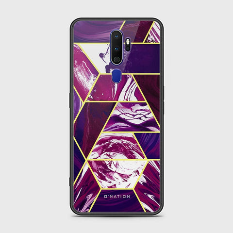 Oppo A5 2020 Cover - O'Nation Shades of Marble Series - HQ Ultra Shine Premium Infinity Glass Soft Silicon Borders Case