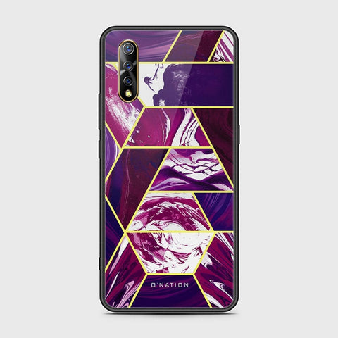 Vivo S1 Cover - O'Nation Shades of Marble Series - HQ Ultra Shine Premium Infinity Glass Soft Silicon Borders Case