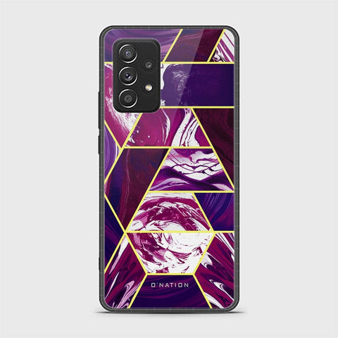 Samsung Galaxy A52 Cover - O'Nation Shades of Marble Series - HQ Ultra Shine Premium Infinity Glass Soft Silicon Borders Case