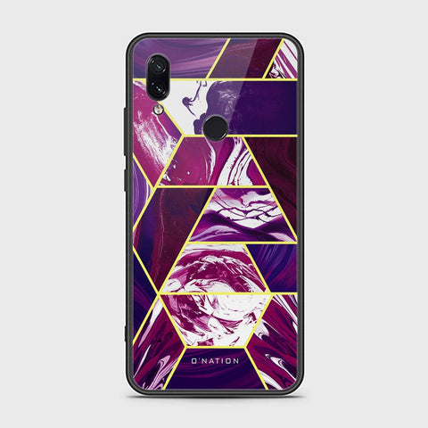 Xiaomi Redmi Note 7 Cover - O'Nation Shades of Marble Series - HQ Ultra Shine Premium Infinity Glass Soft Silicon Borders Case