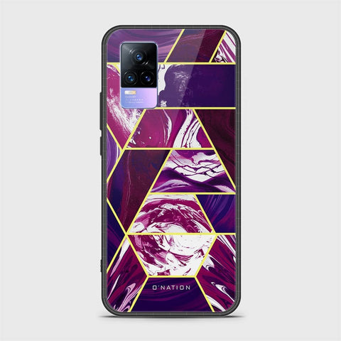 Vivo Y73 Cover - O'Nation Shades of Marble Series - HQ Ultra Shine Premium Infinity Glass Soft Silicon Borders Case