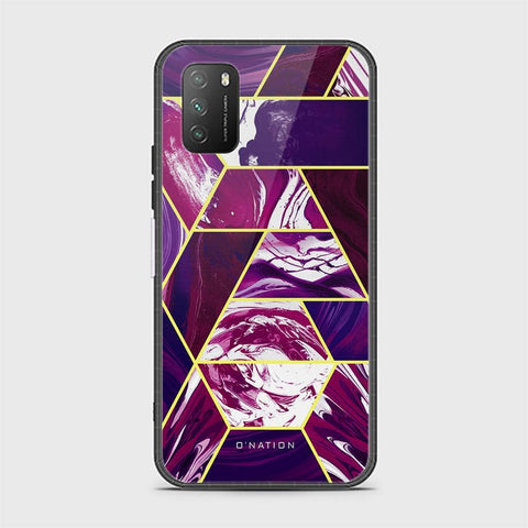 Xiaomi Redmi 9T Cover - O'Nation Shades of Marble Series - HQ Ultra Shine Premium Infinity Glass Soft Silicon Borders Case