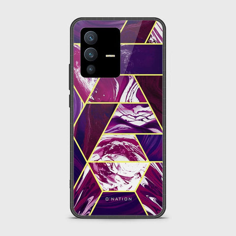 Vivo V23 5G Cover - O'Nation Shades of Marble Series - HQ Ultra Shine Premium Infinity Glass Soft Silicon Borders Case