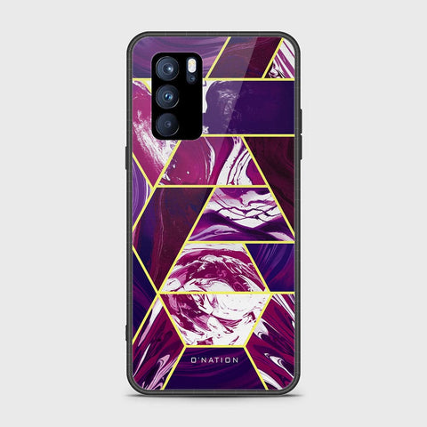 Oppo Reno 6 Pro 5G Cover - O'Nation Shades of Marble Series - HQ Ultra Shine Premium Infinity Glass Soft Silicon Borders Case