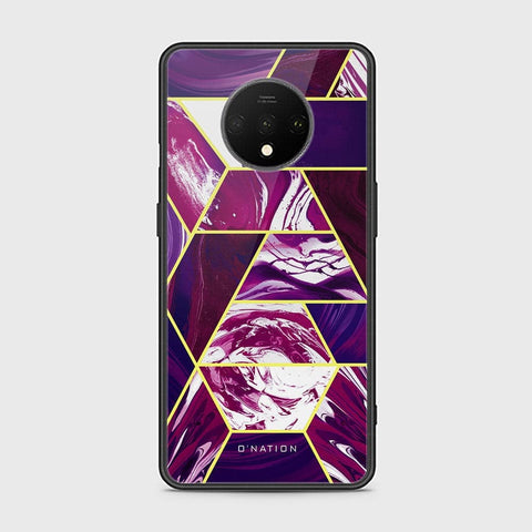 OnePlus 7T Cover - O'Nation Shades of Marble Series - HQ Ultra Shine Premium Infinity Glass Soft Silicon Borders Case