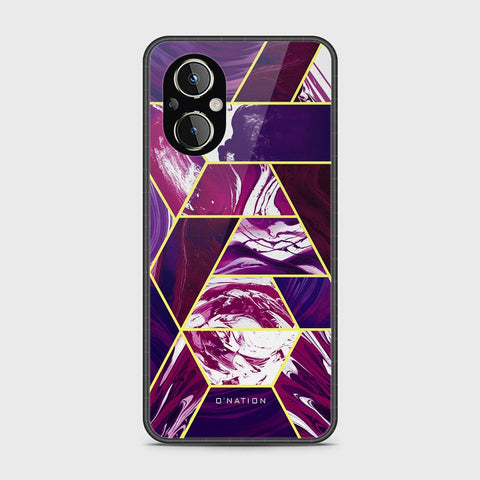 Oppo Reno 7 Lite Cover - O'Nation Shades of Marble Series - HQ Ultra Shine Premium Infinity Glass Soft Silicon Borders Case