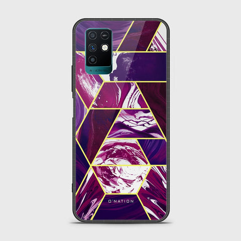 Infinix Note 10 Cover - O'Nation Shades of Marble Series - HQ Ultra Shine Premium Infinity Glass Soft Silicon Borders Case