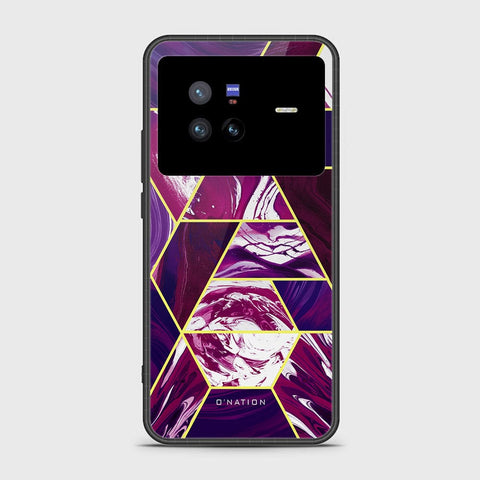 Vivo X80 Cover - O'Nation Shades of Marble Series - HQ Ultra Shine Premium Infinity Glass Soft Silicon Borders Case