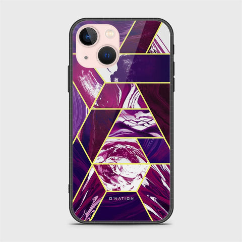 iPhone 14 Plus Cover - O'Nation Shades of Marble Series - HQ Ultra Shine Premium Infinity Glass Soft Silicon Borders Case