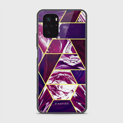 Xiaomi Redmi Note 10s Cover - O'Nation Shades of Marble Series - HQ Ultra Shine Premium Infinity Glass Soft Silicon Borders Case