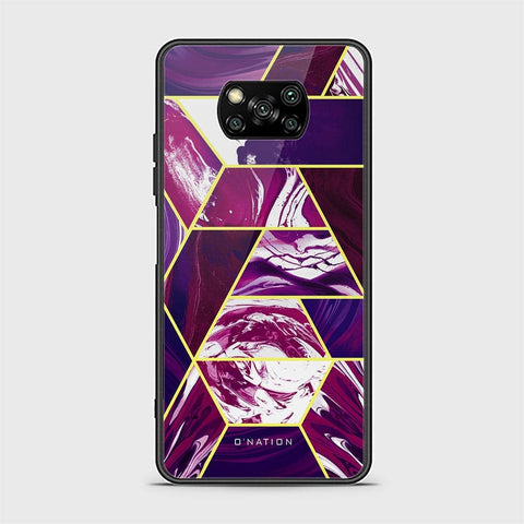 Xiaomi Poco X3 Cover - O'Nation Shades of Marble Series - HQ Ultra Shine Premium Infinity Glass Soft Silicon Borders Case