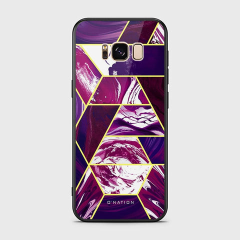 Samsung Galaxy S8 Plus Cover - O'Nation Shades of Marble Series - HQ Ultra Shine Premium Infinity Glass Soft Silicon Borders Case