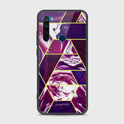 Xiaomi Redmi Note 8 Cover - O'Nation Shades of Marble Series - HQ Ultra Shine Premium Infinity Glass Soft Silicon Borders Case