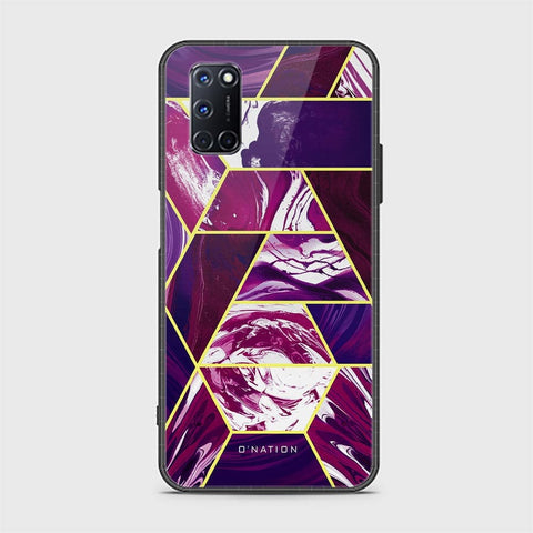 Oppo A92 Cover - O'Nation Shades of Marble Series - HQ Ultra Shine Premium Infinity Glass Soft Silicon Borders Case