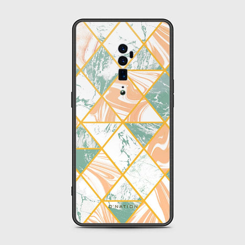 Oppo Reno 10x Zoom Cover - O'Nation Shades of Marble Series - HQ Ultra Shine Premium Infinity Glass Soft Silicon Borders Case