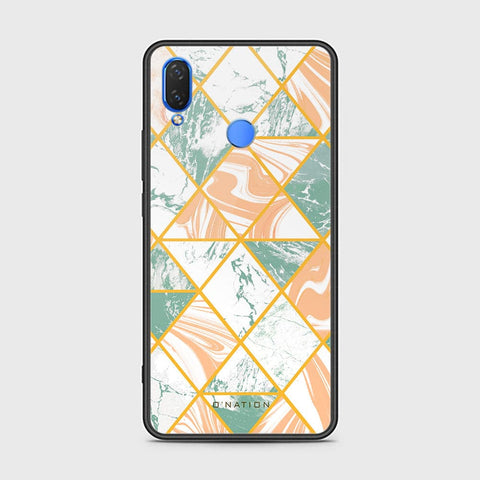 Huawei Honor 8C Cover - O'Nation Shades of Marble Series - HQ Ultra Shine Premium Infinity Glass Soft Silicon Borders Case