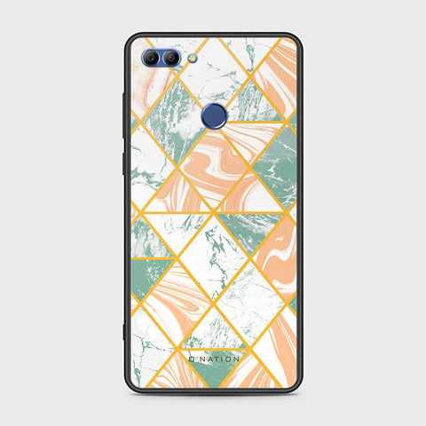 Huawei Y9 2018 Cover - O'Nation Shades of Marble Series - HQ Ultra Shine Premium Infinity Glass Soft Silicon Borders Case