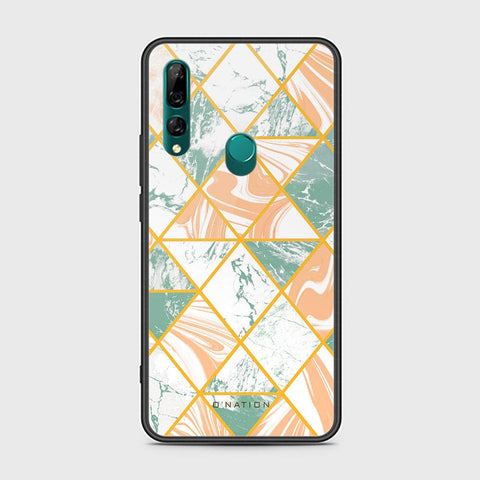 Huawei Y9 Prime 2019 Cover - O'Nation Shades of Marble Series - HQ Ultra Shine Premium Infinity Glass Soft Silicon Borders Case