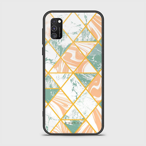 Samsung Galaxy A02s Cover - O'Nation Shades of Marble Series - HQ Ultra Shine Premium Infinity Glass Soft Silicon Borders Case