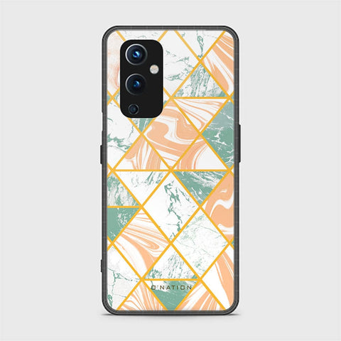 OnePlus 9 Cover - O'Nation Shades of Marble Series - HQ Ultra Shine Premium Infinity Glass Soft Silicon Borders Case