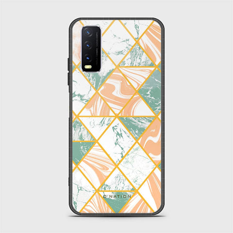 Vivo Y20s Cover - O'Nation Shades of Marble Series - HQ Ultra Shine Premium Infinity Glass Soft Silicon Borders Case