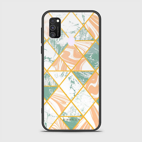 Samsung Galaxy M30s Cover - O'Nation Shades of Marble Series - HQ Ultra Shine Premium Infinity Glass Soft Silicon Borders Case