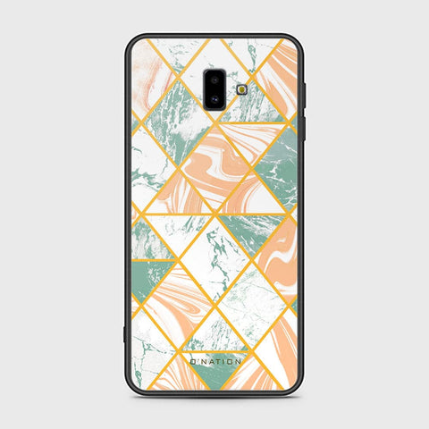 Samsung Galaxy J6 Plus 2018 Cover - O'Nation Shades of Marble Series - HQ Ultra Shine Premium Infinity Glass Soft Silicon Borders Case