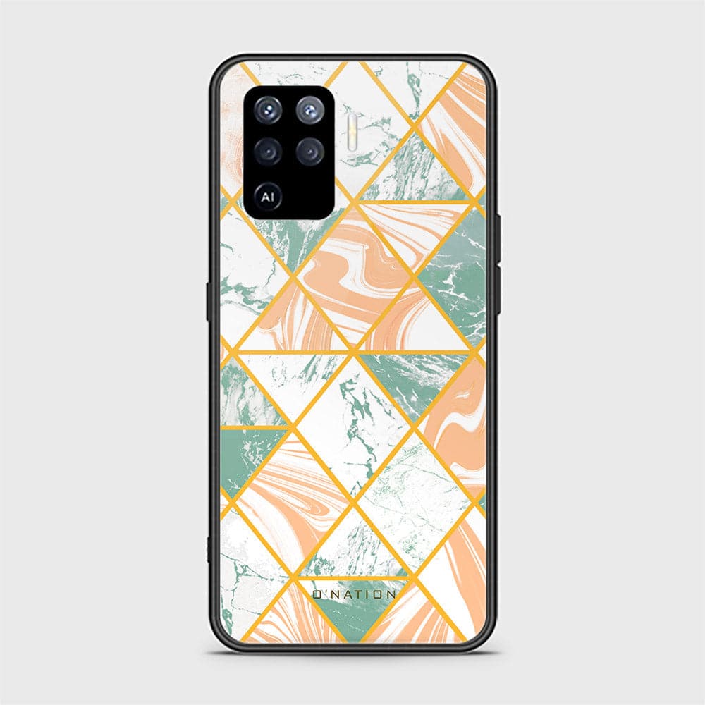 Oppo F19 Pro Cover - O'Nation Shades of Marble Series - HQ Ultra Shine Premium Infinity Glass Soft Silicon Borders Case