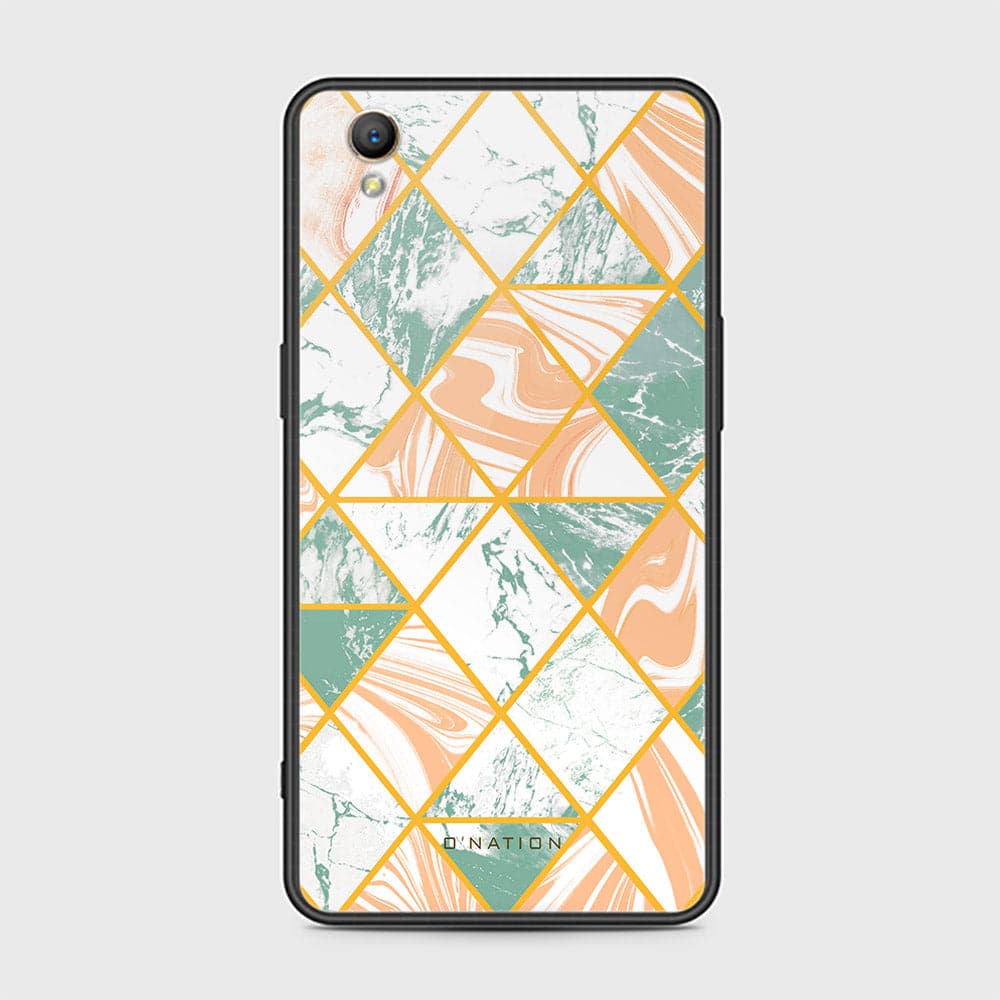 Oppo A37 Cover - O'Nation Shades of Marble Series - HQ Ultra Shine Premium Infinity Glass Soft Silicon Borders Case