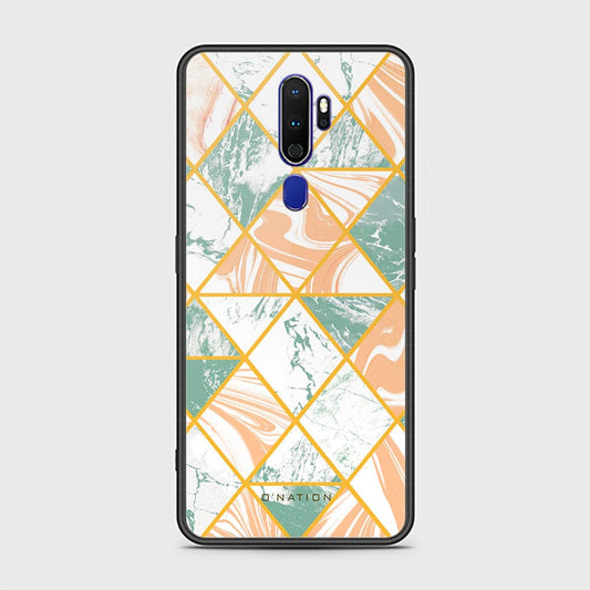 Oppo A5 2020 Cover - O'Nation Shades of Marble Series - HQ Ultra Shine Premium Infinity Glass Soft Silicon Borders Case