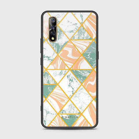 Vivo S1 Cover - O'Nation Shades of Marble Series - HQ Ultra Shine Premium Infinity Glass Soft Silicon Borders Case