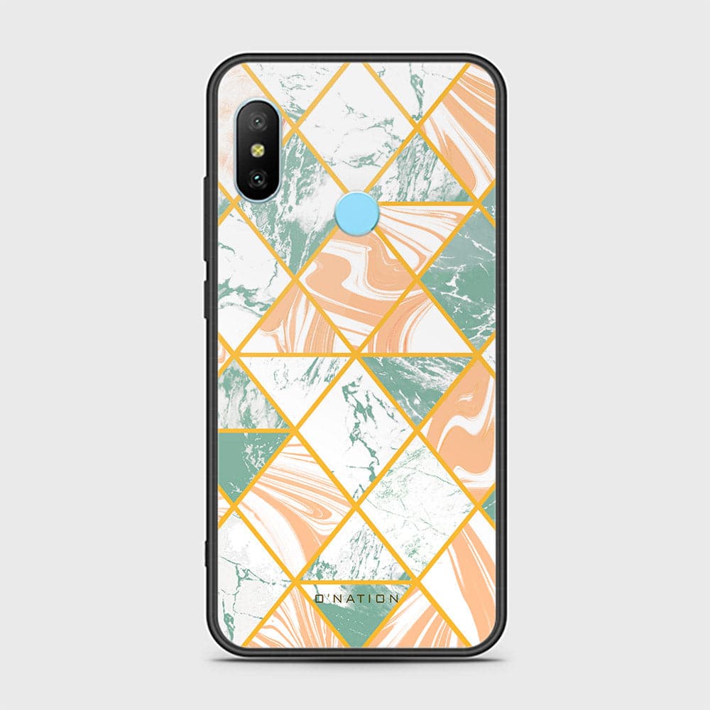 Redmi 6 Pro Cover - O'Nation Shades of Marble Series - HQ Ultra Shine Premium Infinity Glass Soft Silicon Borders Case