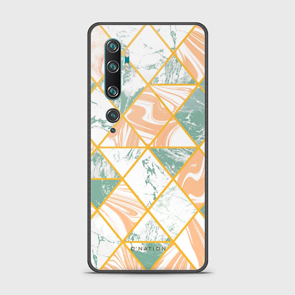 Xiaomi Mi CC9 Pro Cover - O'Nation Shades of Marble Series - HQ Ultra Shine Premium Infinity Glass Soft Silicon Borders Case